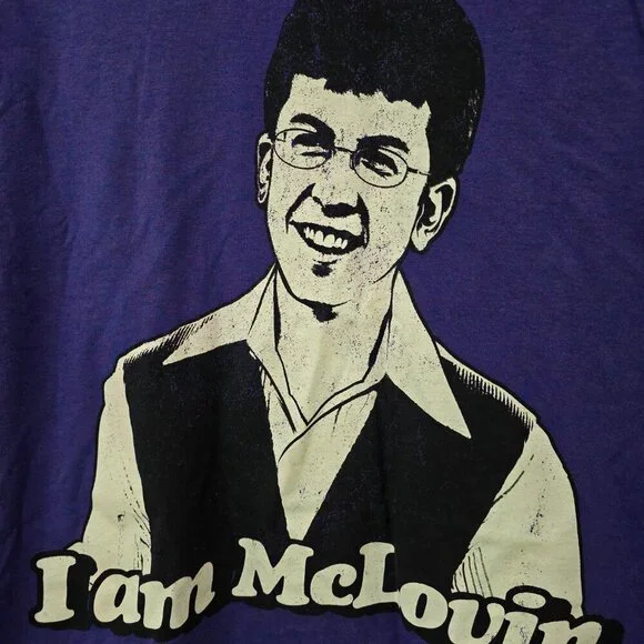 Superbad “I Am McLovin” Tee – Purple – Size M – Iconic & Hilarious! 🍒 - Picture 2 of 7